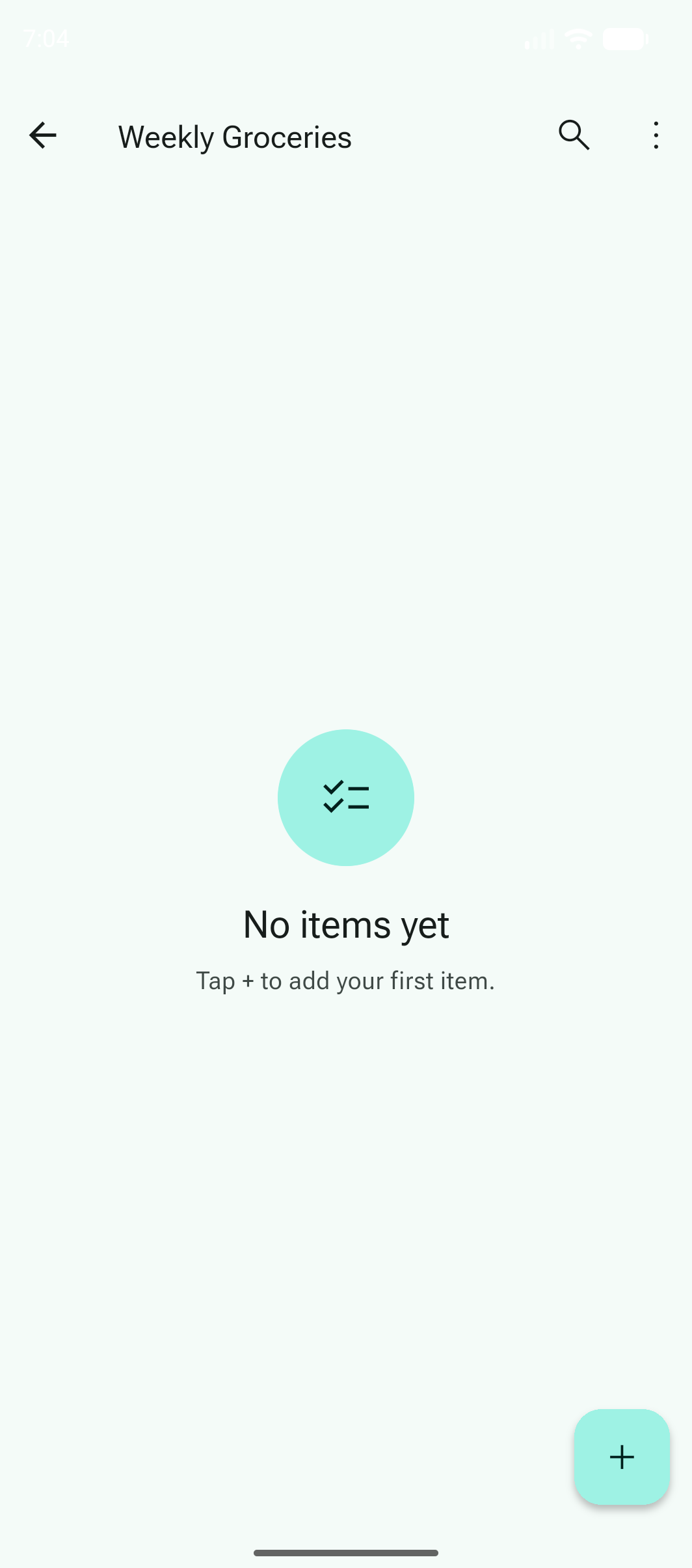 Empty state